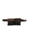 Secondhand Gucci GG Canvas Double Pocket Belt Bag