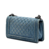 Chanel Old Medium Quilted Denim Boy Flap Secondhand