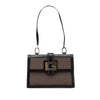 Gucci Canvas and Leather Square G Flap Shoulder Bag Secondhand