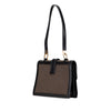 Gucci Canvas and Leather Square G Flap Shoulder Bag Secondhand