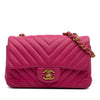 Chanel Mini Rectangular Classic Chevron Lambskin Single Flap Secondhand