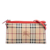 Secondhand Burberry Haymarket Check Coated Canvas Peyton Crossbody