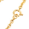 Chanel Gold Plated CC Round Pendant Necklace Secondhand