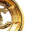 Chanel Gold Plated CC Round Pendant Necklace Secondhand