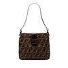Fendi Zucca Canvas Shoulder Bag Secondhand