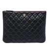 Chanel Medium Quilted Lambskin O Case Clutch Secondhand