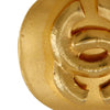 Chanel CC Gold Plated Round Clip On Earrings Secondhand