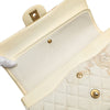 Chanel Medium Classic Printed Denim Floral Double Flap Secondhand