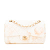 Chanel Medium Classic Printed Denim Floral Double Flap Secondhand