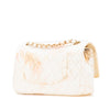 Chanel Medium Classic Printed Denim Floral Double Flap Secondhand