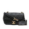 Secondhand Chanel Mini Quilted Calfskin Crystal Pearls Chain Flap
