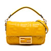 Fendi Mini Zucca Embossed Leather Baguette Satchel Secondhand