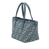 Fendi Mini Denim Effect FF Jacquard Roll Satchel Secondhand