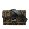 Fendi Zucca Canvas Convertible Baguette Pouch Secondhand
