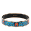Hermès Wide Printed Enamel Bangle 65 Secondhand