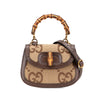 Gucci Mini Jumbo GG Canvas 1947 Bamboo Top Handle Bag Secondhand