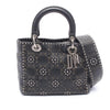 Dior Medium Calfskin Cannage Embossed Flower Studded Supple Lady Dior Secondhand