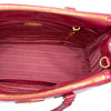 Prada Small Saffiano Vernice Galleria Double Zip Satchel Secondhand