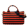Prada Large Canvas Canapa Righe Striped Satchel Secondhand