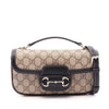 Gucci Small GG Supreme Horsebit 1955 Soft Top Handle Bag Secondhand