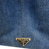 Prada Denim Canapa Logo Satchel Secondhand