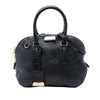Burberry Small Heritage Grain Check Embossed Leather Orchard Bowling Bag Secondhand
