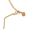 Dior Gold Plated Logo Pendant Necklace Secondhand