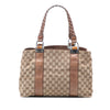 Gucci Medium GG Canvas Bamboo Libeccio Tote Secondhand