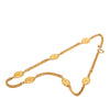 Chanel CC Gold Plated Crown Medallion Station Necklace Secondhand