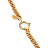 Chanel CC Gold Plated Crown Medallion Station Necklace Secondhand