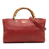 Gucci Medium Calfskin Bamboo Shopper Satchel Secondhand