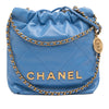 Chanel Mini Shiny Calfskin 22 Handbag Secondhand