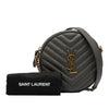 Saint Laurent Grain De Poudre Chevron Round Vinyle Camera Bag Secondhand