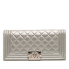 Secondhand Chanel Quilted Lambskin Boy Flap Clutch