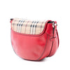 Burberry Patent and Haymarket Check Coated Canvas Maydown Crossbody Secondhand
