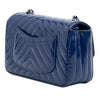 Chanel Mini Rectangular Classic Chevron Patent Single Flap Secondhand