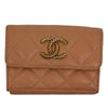 Chanel CC Quilted Caviar Trifold Wallet Secondhand