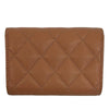 Chanel CC Quilted Caviar Trifold Wallet Secondhand
