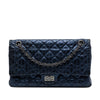 Chanel Quilted Metallic Striped Aged Calfskin Reissue 2.55 Accordion Flap 226 Secondhand