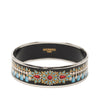 Hermès Wide Printed Enamel Bangle 70 Secondhand