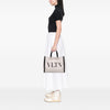 Valentino Medium Canvas Rockstud VLTN Tote Secondhand