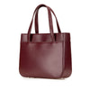 Burberry House Check Trimmed Leather Handbag Secondhand