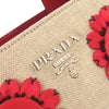 Prada Canvas Mistolino Floral Basket Satchel Secondhand