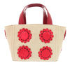 Prada Canvas Mistolino Floral Basket Satchel Secondhand
