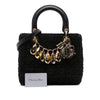 Dior Medium Tweed Cannage Glitter Leopard Charm Lady Dior Secondhand