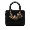 Dior Medium Tweed Cannage Glitter Leopard Charm Lady Dior Secondhand