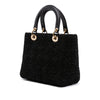 Dior Medium Tweed Cannage Glitter Leopard Charm Lady Dior Secondhand
