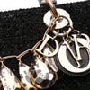 Dior Medium Tweed Cannage Glitter Leopard Charm Lady Dior Secondhand