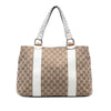 Gucci Medium GG Canvas Bamboo Libeccio Tote Secondhand