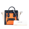 Celine Nano Tricolor Leather Luggage Tote Secondhand